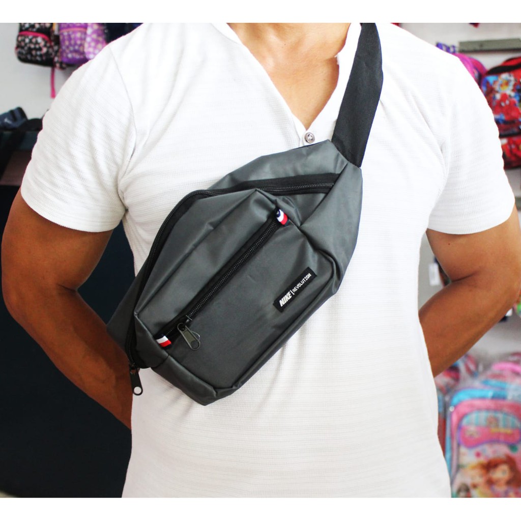 Tas Waistbag Cowok Murah Tas Pinggang Pria  Waistbag Pria Kecil Keren Waisbag Cowok Trendy