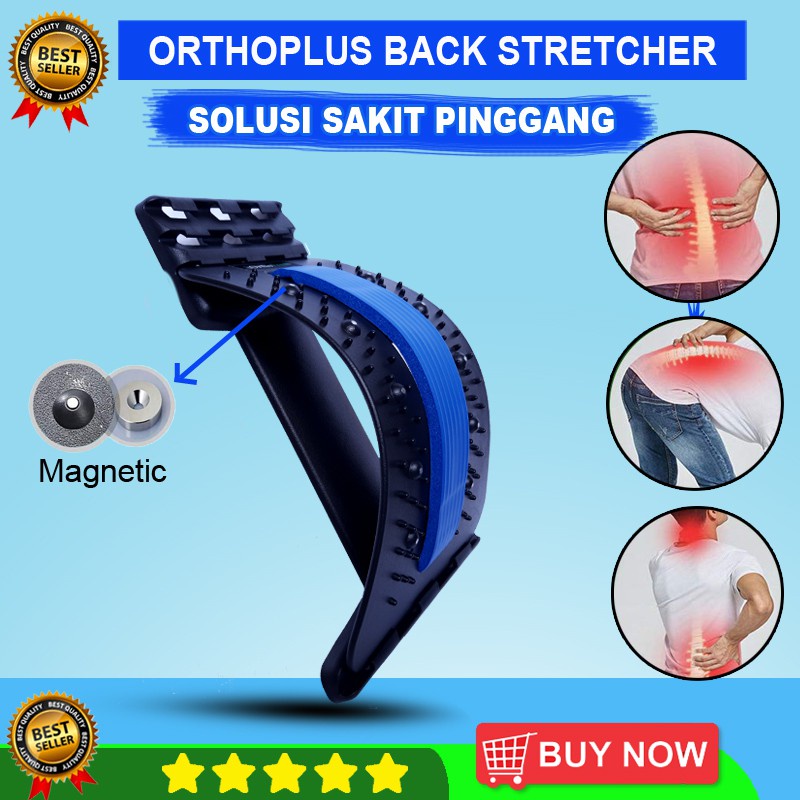 Orthoplus Sandaran Alat Terapi Sakit Pinggang Tulang Punggung Lumbar Spinal / Relax Orthoplus Stretcher Magnetic