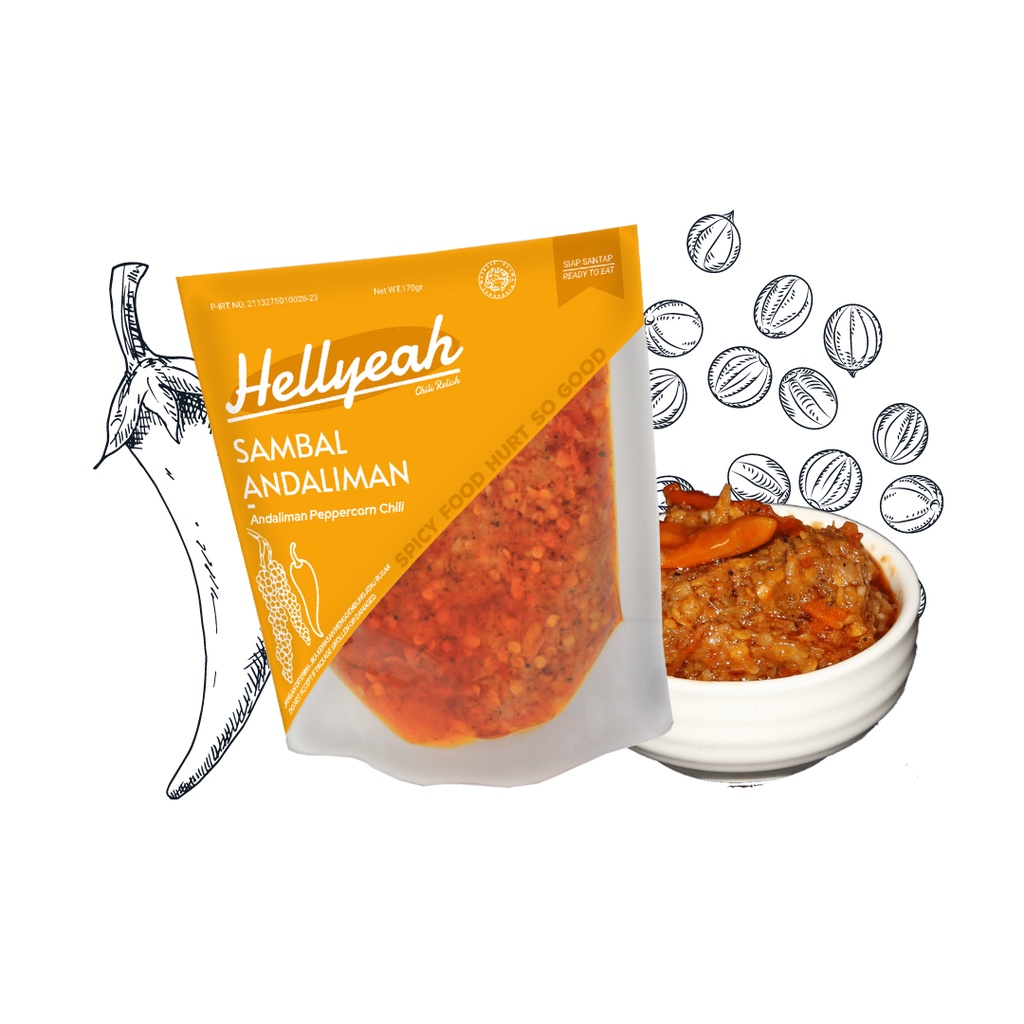 

Hellyeah Sambal Andaliman 170 gram