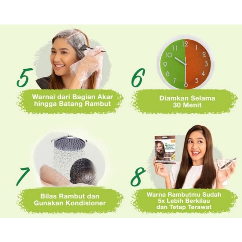 Garnier Color Naturals Hair Color - 7.3 Golden Brown (Cat / Pewarna Rambut Permanent)