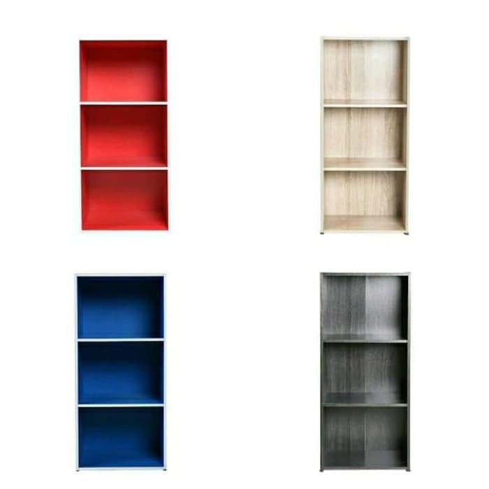 ZYO Rak Lemari Kayu 3 Susun Serbaguna Baju Mainan Pajangan Dapur TV