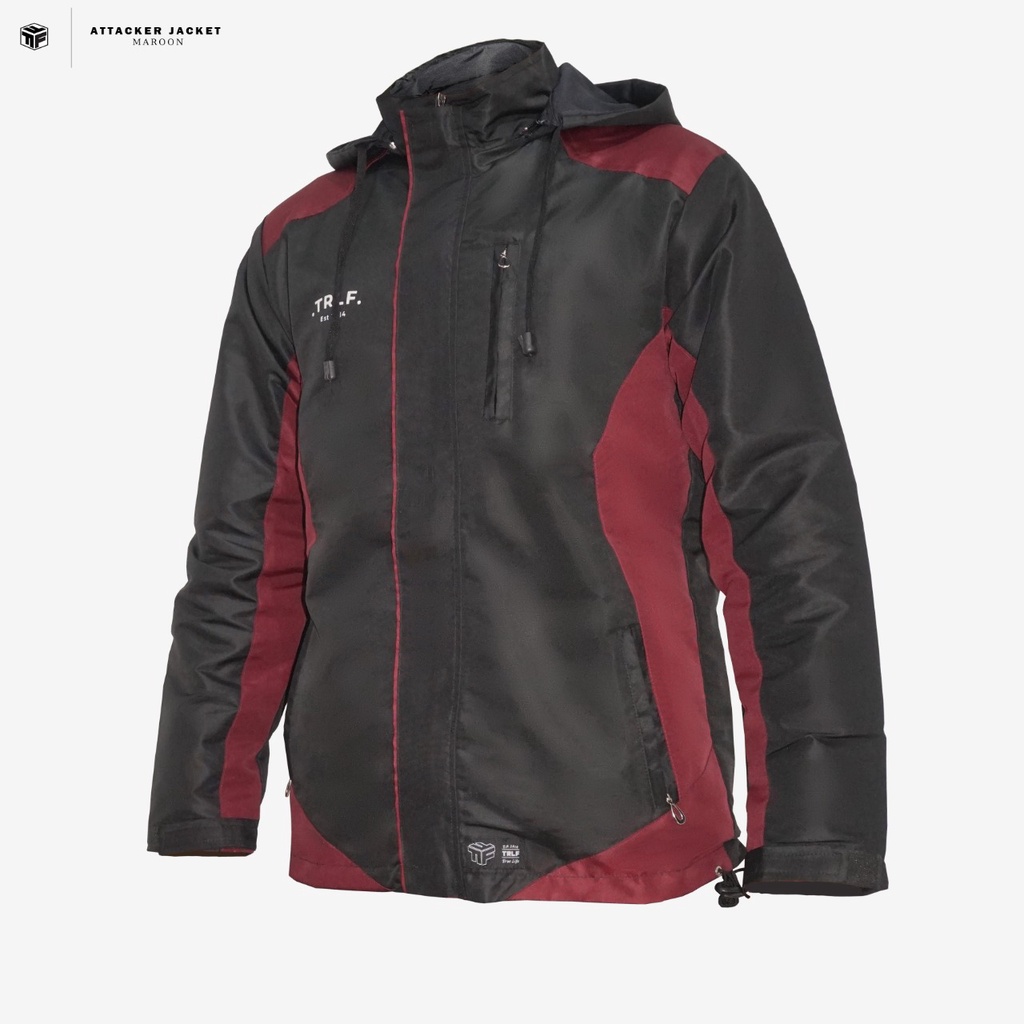 Triple F Outdoor Jacket Attacker Waterproof-Atckr Black Maron XL