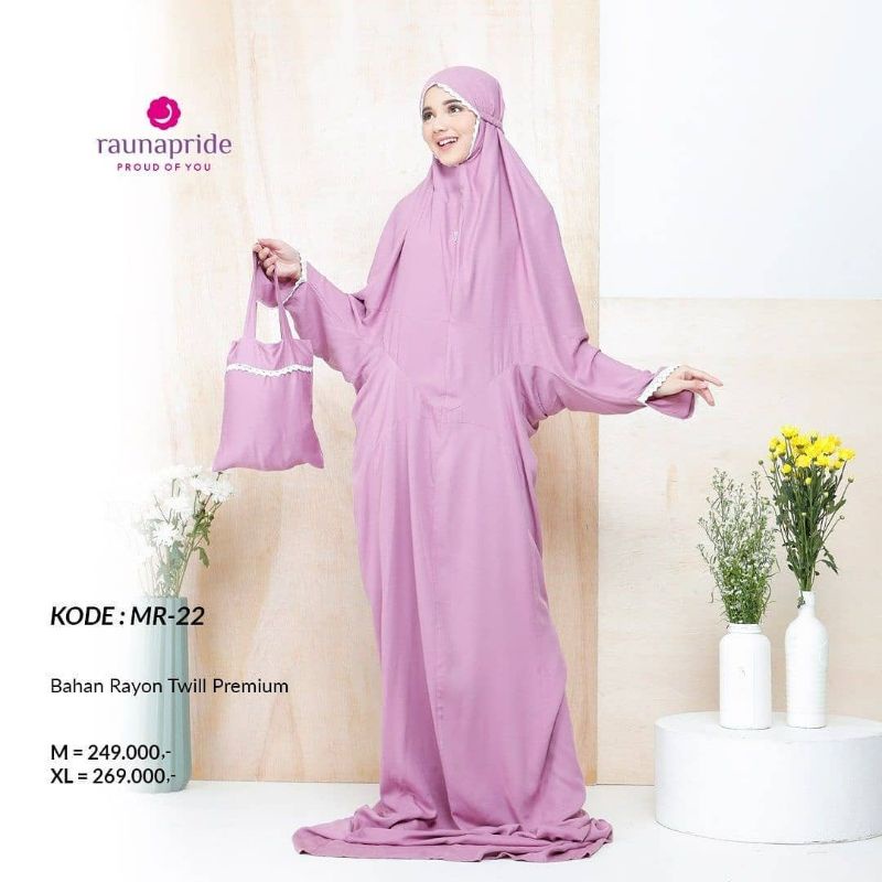 Mukena Original  Pride Mukena MR 25 by Rauna Pride|Mukena Katun|Mukena Rayon|Mukena Dewasa|Mukena La