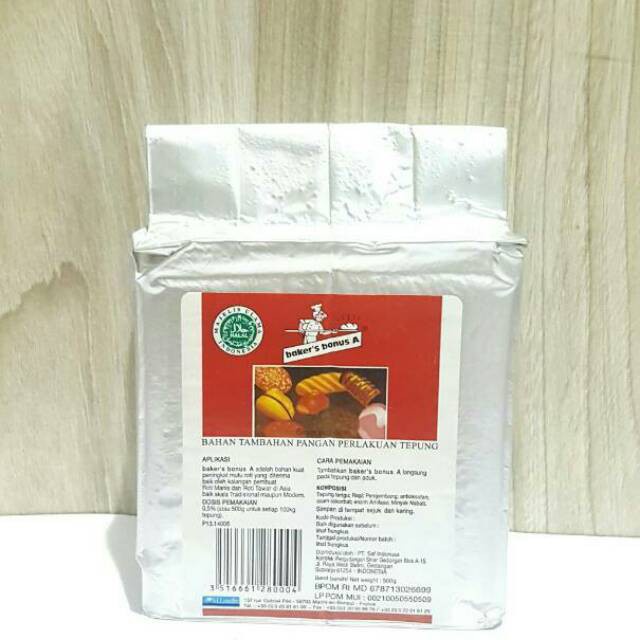 

Baker Bonus 500 Gram Bread Improver Pelembut Roti