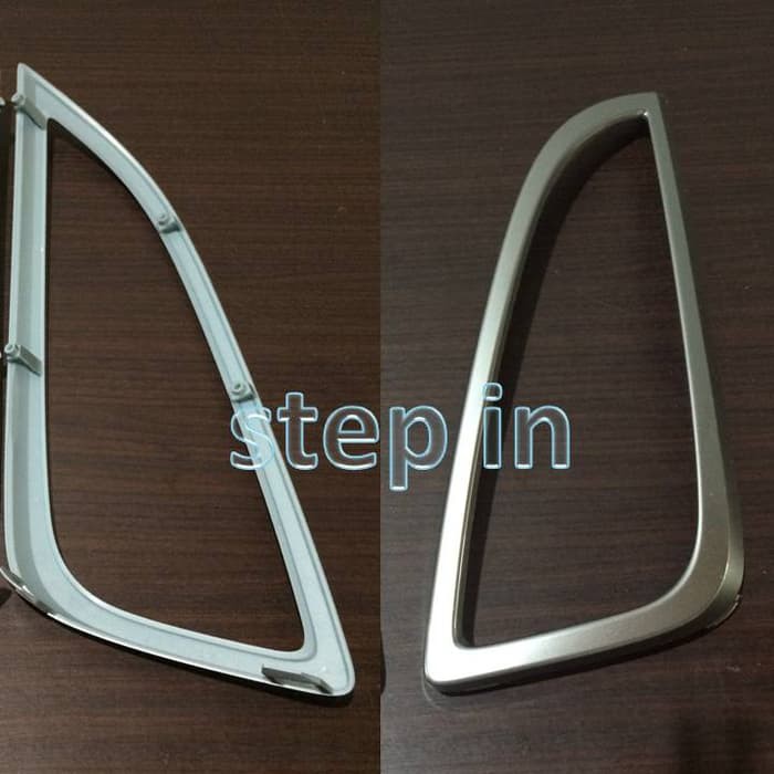 List garnish Cover Foglamp Kiri L Mazda Biante Non Skyactiv Genuine baru ASLI original silver abu