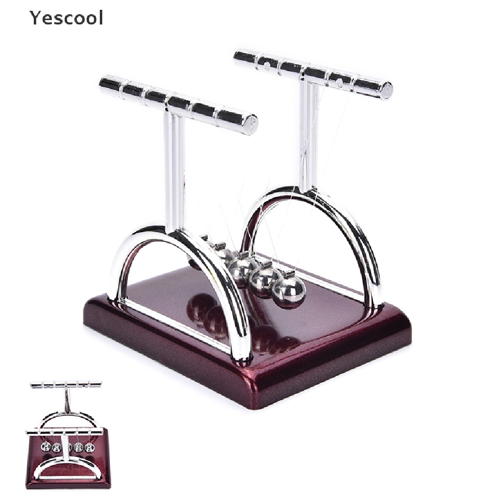 Yescool Newton 's Cradle Balance Ball Bahan Baja Untuk Edukasi Sains Fisika