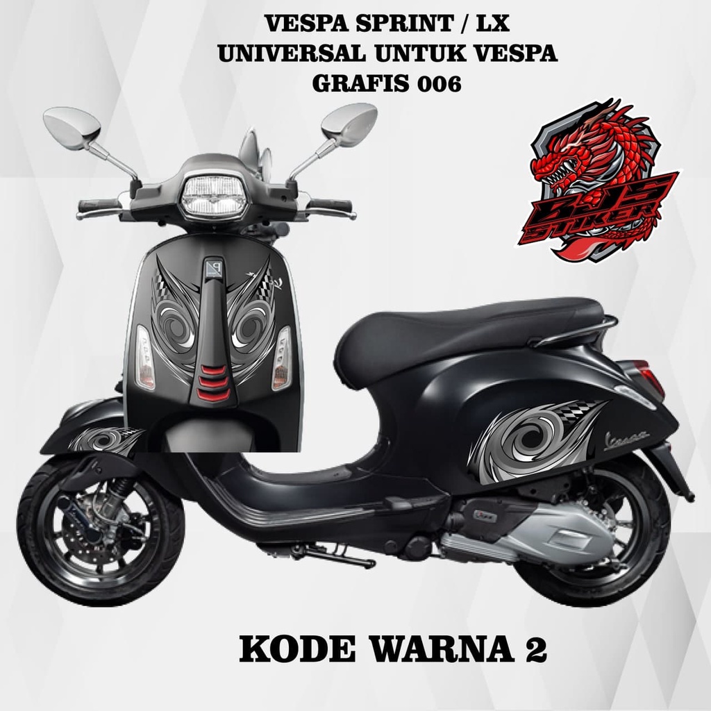 Striping vespa 150 - Stiker Decal transparan uv vespa primavera vespa sprint vespa matic 150 cc vesp