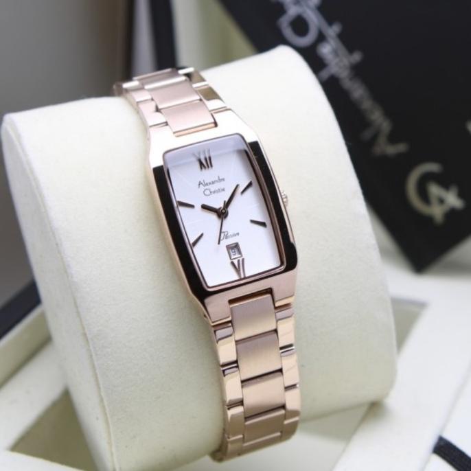 jam tangan wanita Alexander Cristie ORIGINAL ac2455 rose gold barang ada