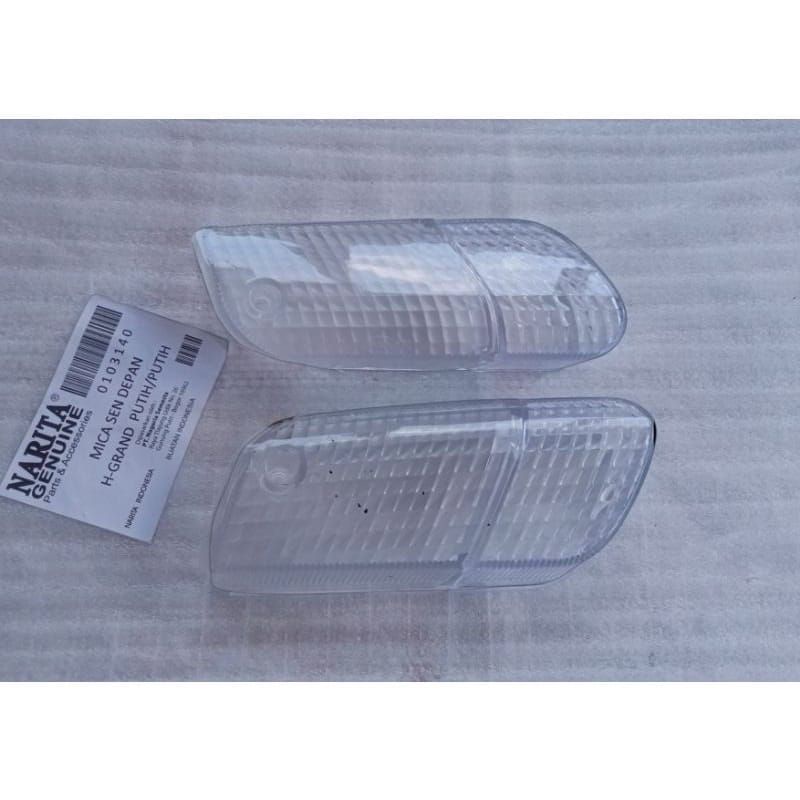 BERKAH.MIKA KACA LAMPU SEN DEPAN HONDA ASTREA GRAND LEGENDA PUTIH