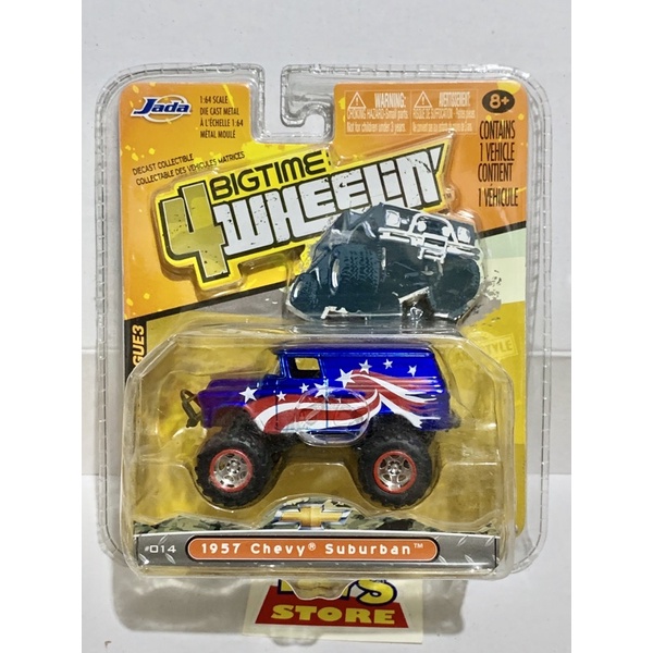Diecast Jada 1957 Chevy Suburban Bigtime 4wheelin wave 3