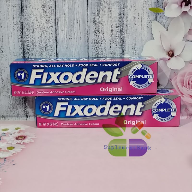 Jual Fixodent Denture Adhesive Cream Original 68 G Indonesia|Shopee  Indonesia