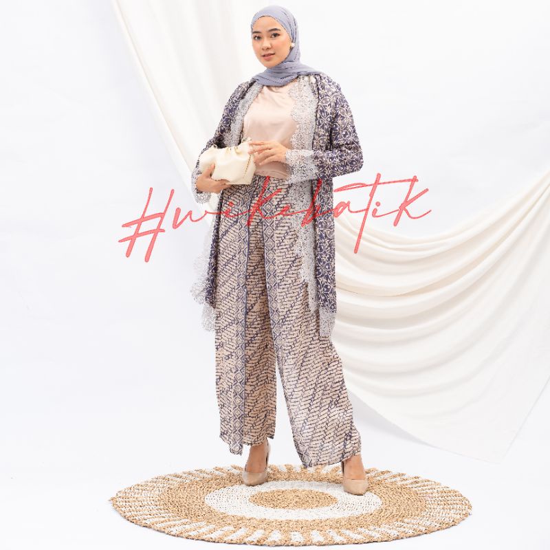 BATIK TRUSMI | SET OUTER LACE KULOT SLAYER LIZA ROSALITA BAHAN VISCOSE