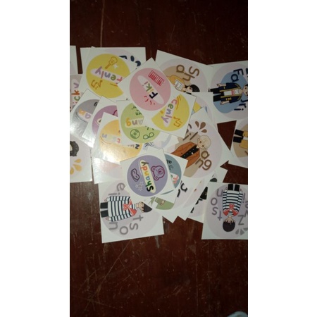 stiker chibi dan nama member un1ty