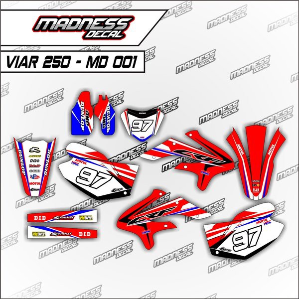 Dekal Decal Viar 250 md 01 Sticker Stiker Motor