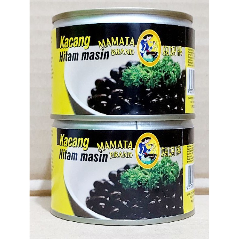 

KACANG HITAM MASIN 182gr | SALTED BLACK BEAN | KACANG HITAM DALAM KALENG | KACANG HITAM | BLACK BEAN | MAMATA BRAND