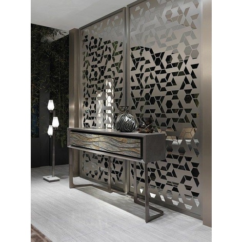 partisi penyekat ruangan stailees steel 304 ornamen cnc laser cutting tebal 2mm custom desain