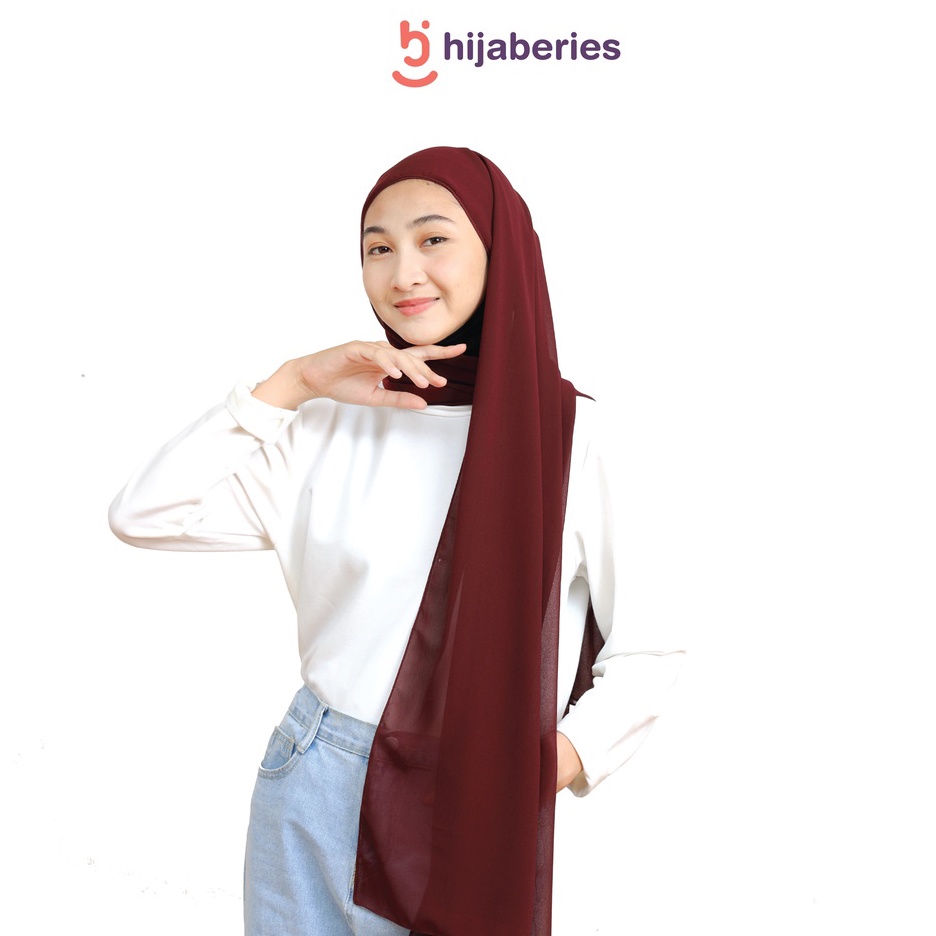 Malaka Pashmina Inner Hijaberies - Pashmina yang menyatu dengan Ciput-3