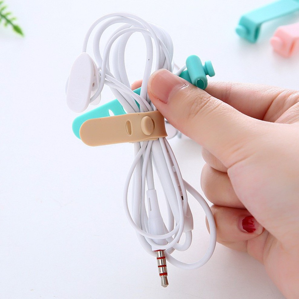 ❤️GTB❤️ Pengikat Kabel Silikon Tie Strap Wrap Perapih Kabel Charger Earphone R510 R558