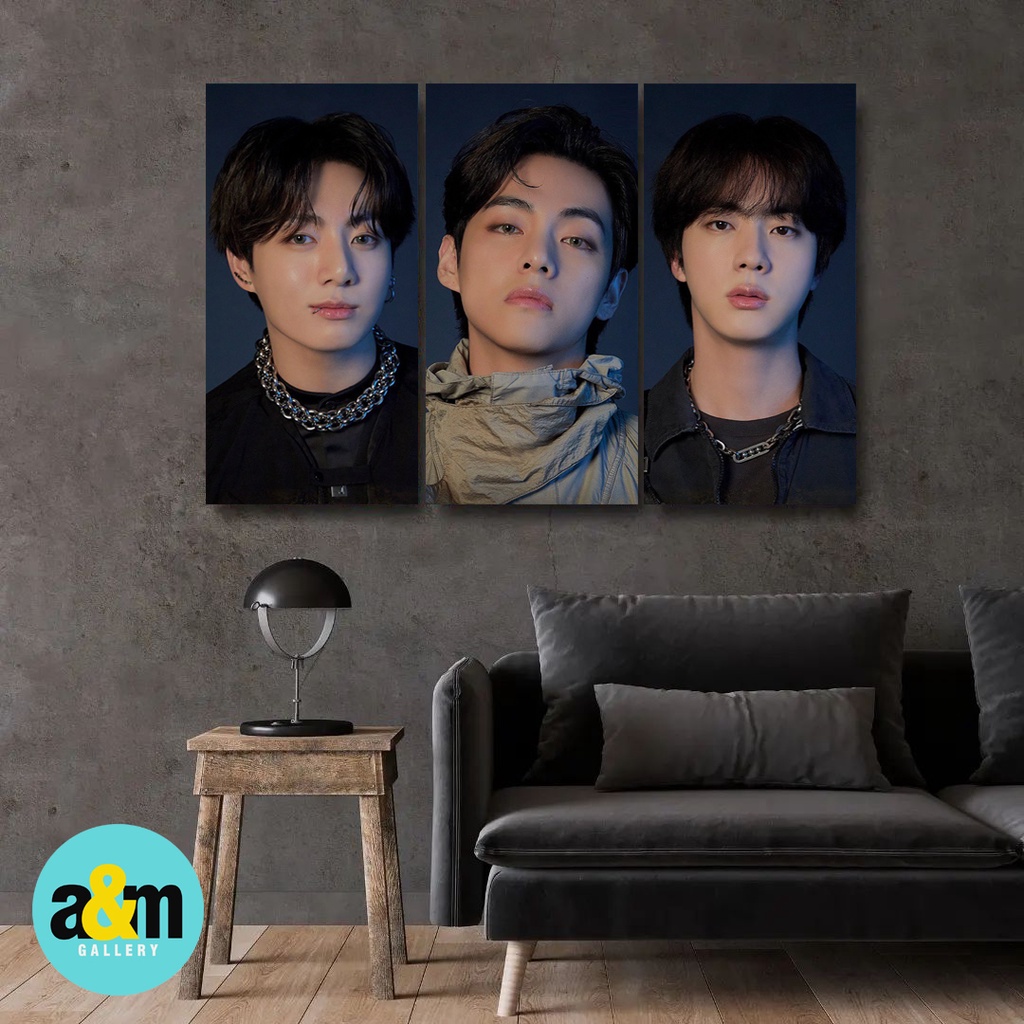 Poster Kayu BTS CHAKHO VERSION Ukuran 15 x 30 cm I Hiasan Dinding Dekorasi Kamar I Poster Kayu K-POP Dekorasi Kamar - A&amp;M