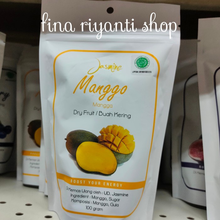 

Buah Kering - Jasmine Dry Fruit / Buah Kering Mangga Mango 100Gr
