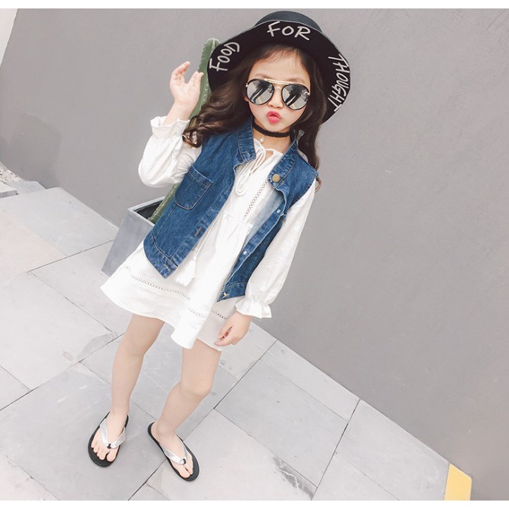 Baju anak perempuan dress + rompi