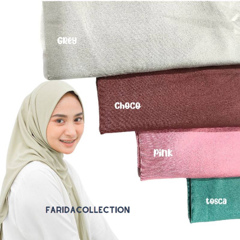 Hijab Segitiga Instan Jersey || Segitiga polos Instant