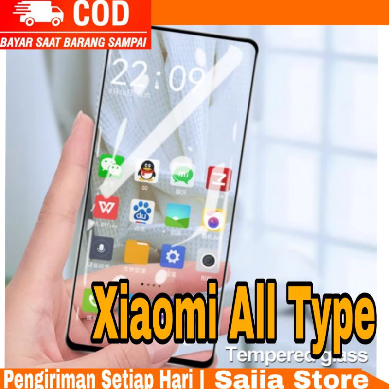 Saiia Store Temperglass Full Xiaomi All Type Anti Gores Kaca Xiaomi Semua Tipe