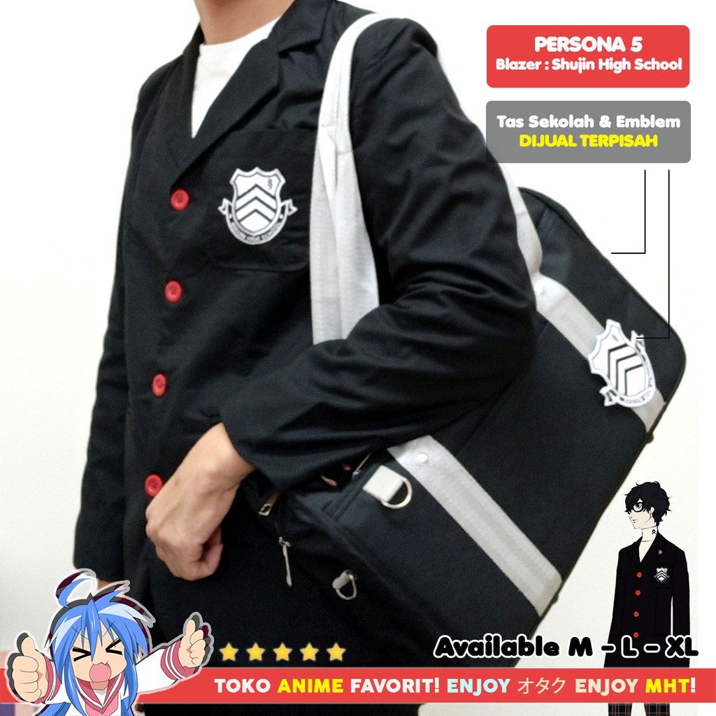 Jaket Anime Persona 5 Shujin Academy Blazer