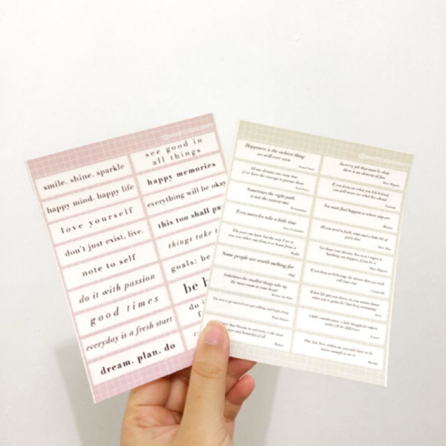 

Sticker simple quote vinyl matte by washi washi stationery