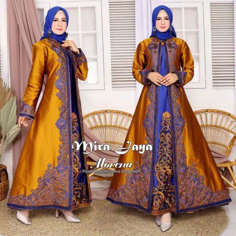 REALPICT PRODUK ORIGINAL/KEBAYA MORENA/GAMIS TAFETTA/BY MIRA JAYA