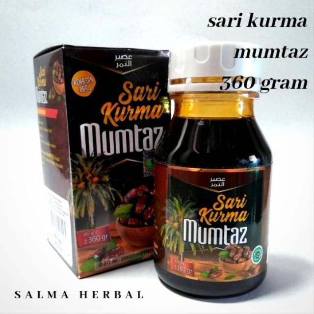 Sari Kurma Mumtaz 360 Gram Al Ghuroba Salma Herbal Solo