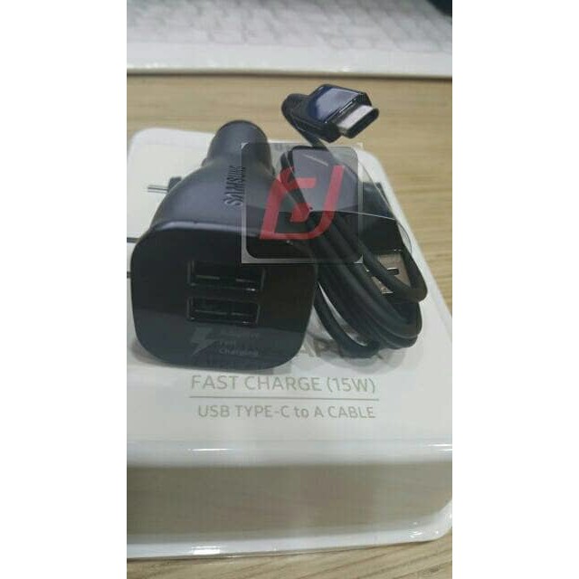 Terlaris charger mobil car charger samsung fast charging support usb type c