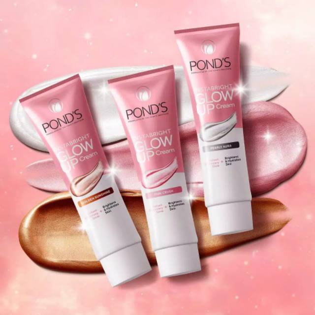 pond's Glow Up Instabright moisturizer cream pink 20gr (pink crush)