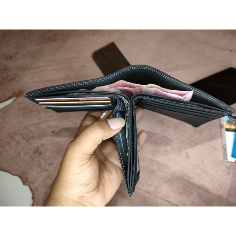 Dompet Kulit Pria 3 dimensi in1 100% kulit sapi asli