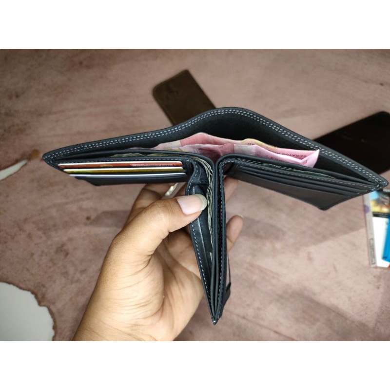 Dompet Pria 100% kulit sapi asli 3 Dimensi in1