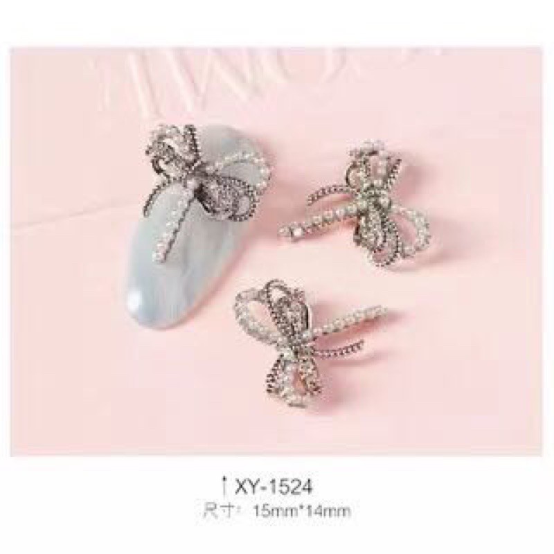 JAPAN NAILS BOW 3D PREMIUM / hiasan pita nailart gaya jepang rhinestone nail charm nail acc wheel