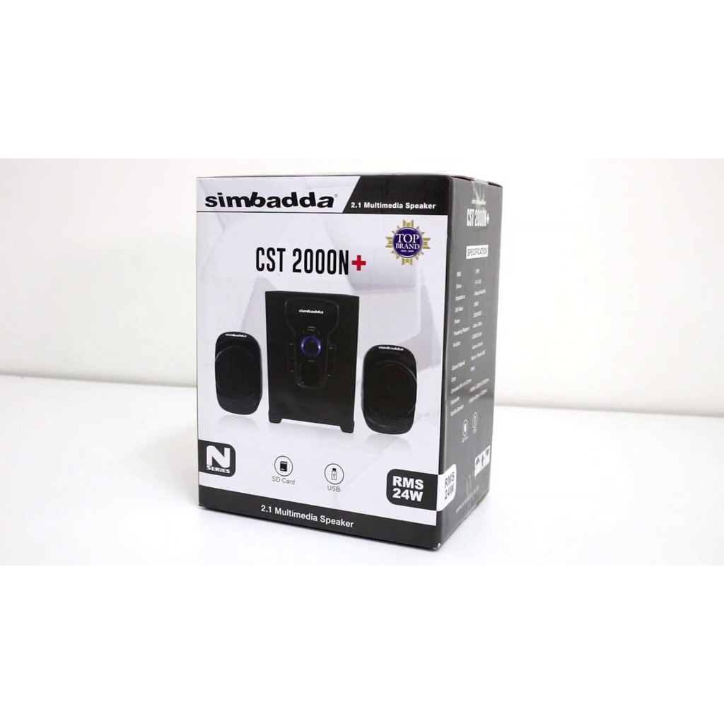 SPEAKER 2.1 MULTIMEDIA SIMBADDA CST 2000N+ PLUS MUSIC PLAYER SUBWOOFER