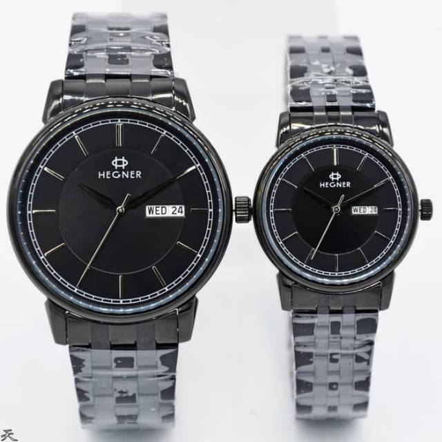 Jam tangan cople HEGNER original 5049LA+BOX