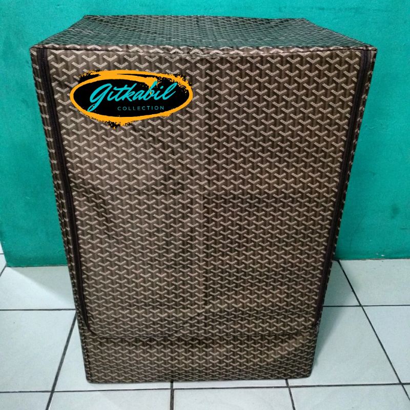 cover sarung penutup mesin cuci front loading bukaan depan premium 7-9kg merk LG