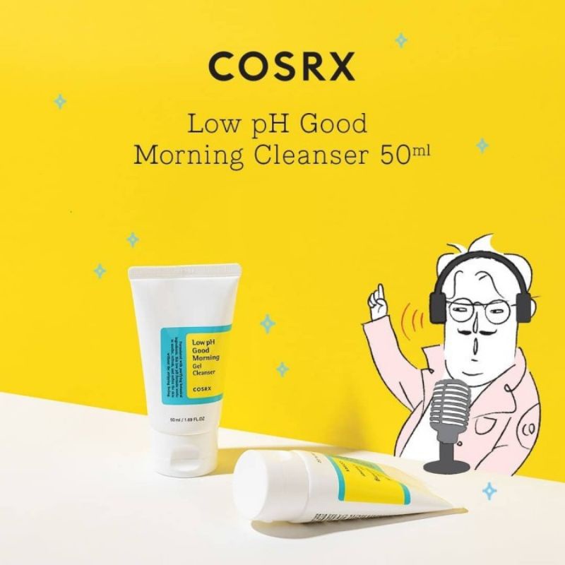 [ORIGINAL] COSRX Low pH Good Morning Cleanser 50ml - Facial Wash (Sabun Muka)