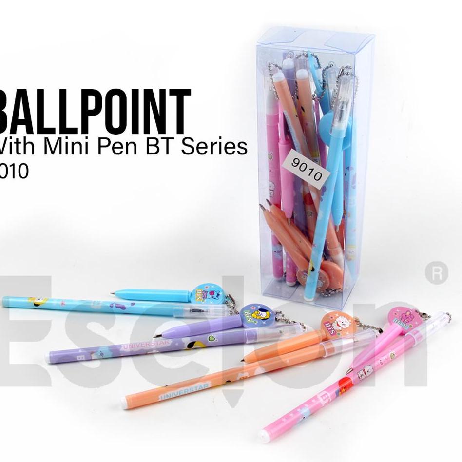 

Terjangkau 12pcs Pulpen Gel Gantung Mini Pen BT21 9010 / 1pack Pulpen Gel Fancy ..