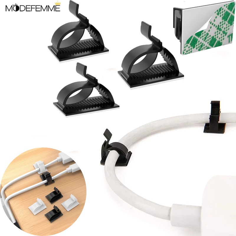 Klip Organizer Kabel Komputer / TV / Mobil / Kantor Multifungsi Adjustable