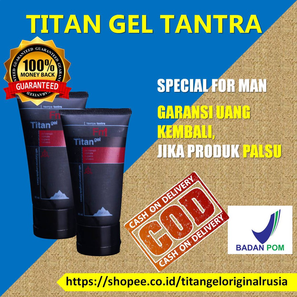 Titan Gel obat kuat sex pria obat kuat pria Titan Gel Original Pembesar Penis Pria Permanen Asli