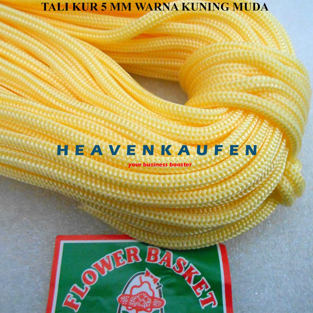 Tali Kur Filamen Besar Diameter 5 mm Warna Kuning Muda Harga Per Meter