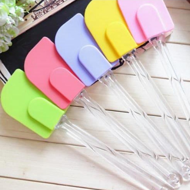 COD - SM88 - Spatula Silikon Pengaduk Kue Adonan Anti Lengket Sutil Kue SIlicone Tahan Panas