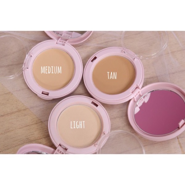 Rose All Day The Realest Lightweight Compact Powder Light Medium Tan ORIGINAL | RoseAllDay