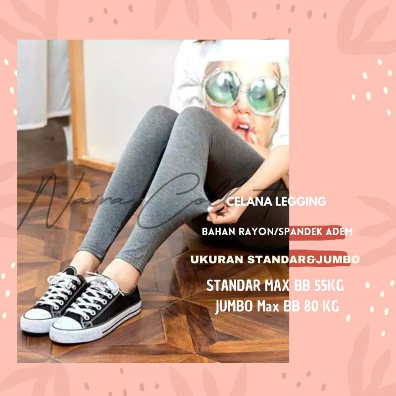 Celana Leging Legging Lejing Panjang Standar  Bahan Spandek  