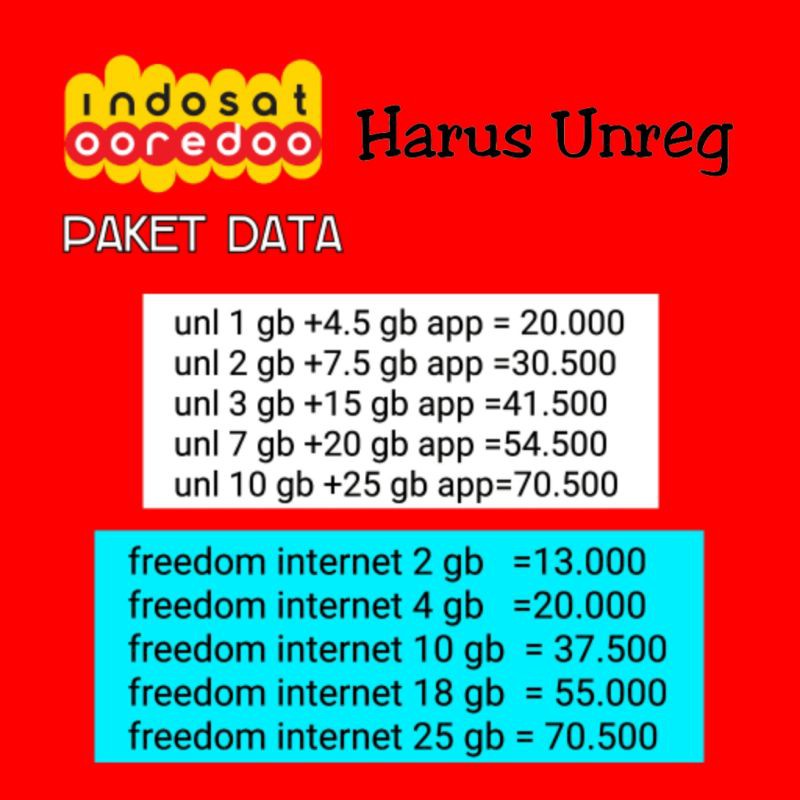 paket data Indosat gift