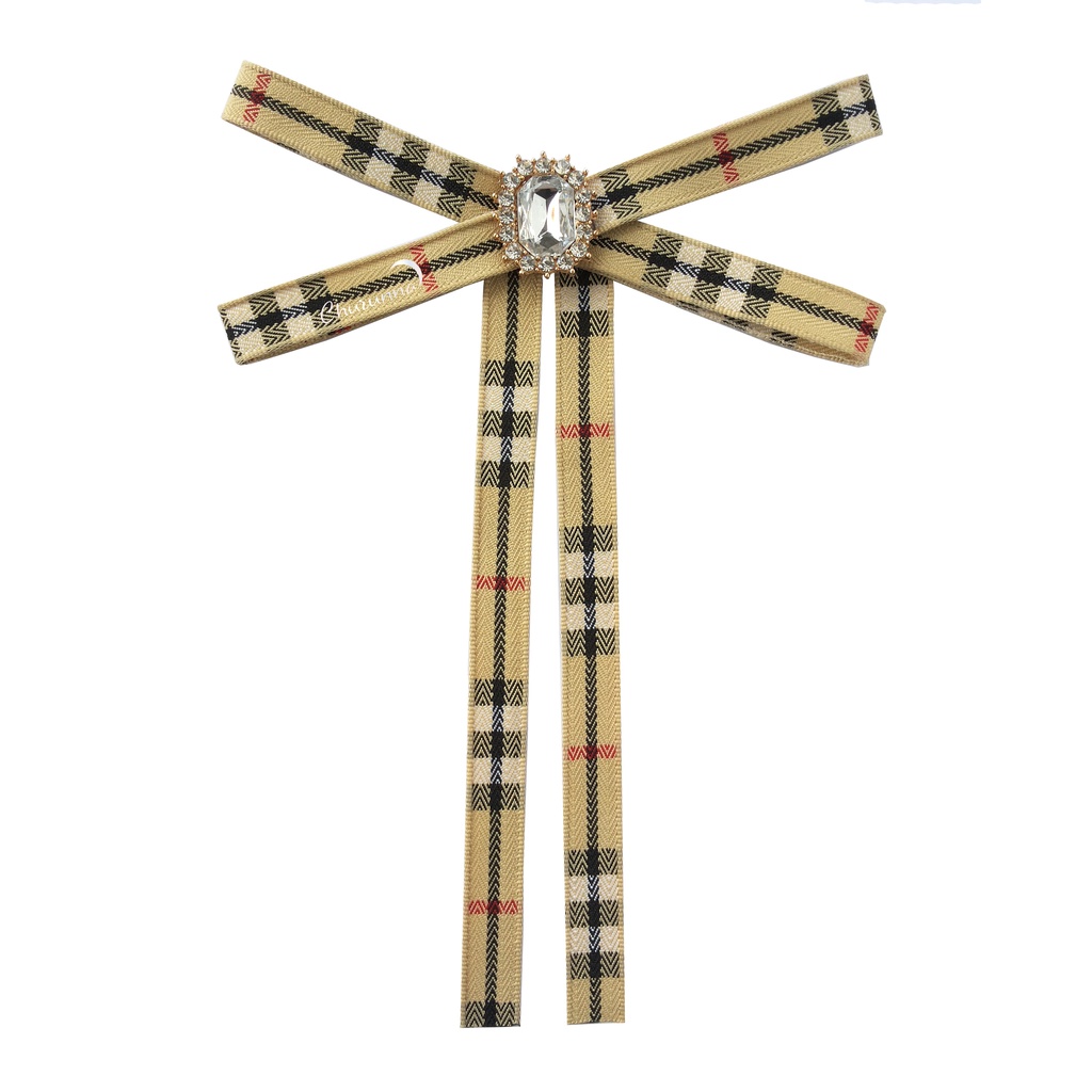 London Ribbon Brooch - Bros Pita Korea / Korean Bow Brooch / Korean Ribbon Brooch