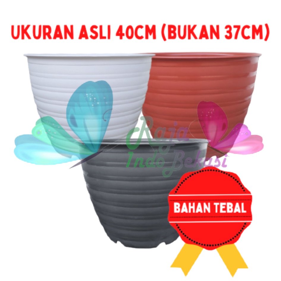 Rajaindobekasi Ori Pot Super Tawon 40 Cm Putih Hitam Merah Bata Coklat Terracota Teracota Pot Plastik Bunga Tanaman Pot Tawon Jumbo Besar Putih Tebal Murah Grosir Pot Jumbo Besar Putih Tinggi Murah 40cm 50cm 60cm 70cm 100cm